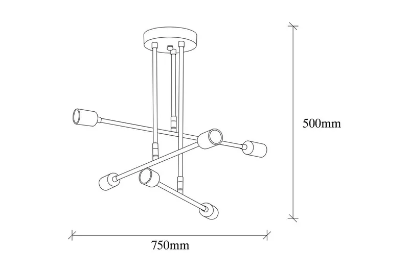 Kattokruunu Kukka Musta - Musta - Valaistus - Sisävalaistus & lamput - Erikoisvalaisin - Tiffanylamppu