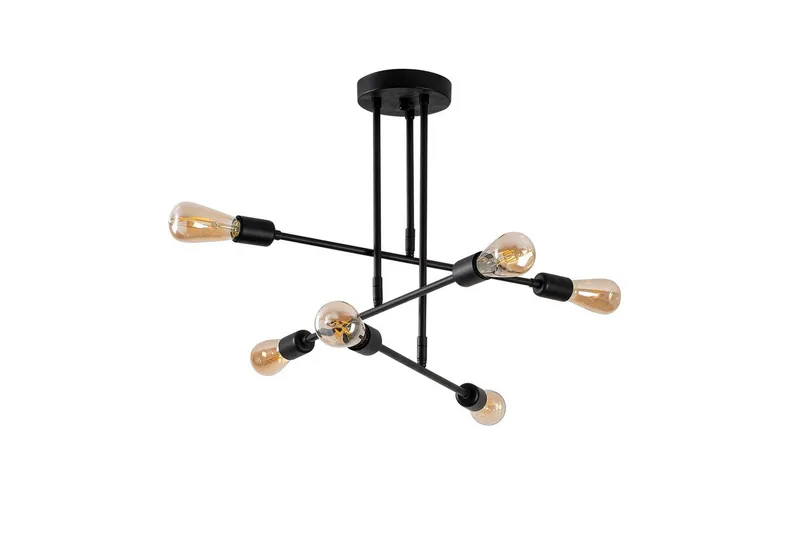 Kattokruunu Kukka Musta - Musta - Valaistus - Sisävalaistus & lamput - Erikoisvalaisin - Tiffanylamppu