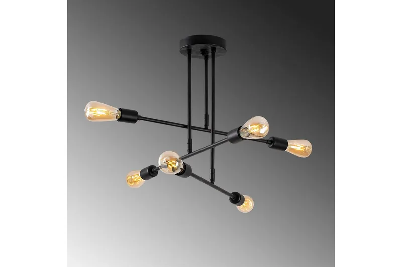 Kattokruunu Kukka Musta - Musta - Valaistus - Sisävalaistus & lamput - Erikoisvalaisin - Tiffanylamppu