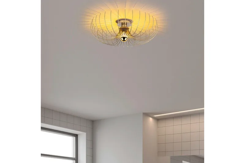 Kattokruunu Sadorte Kulta - 56 x 56 x 16 cm - Valaistus - Sisävalaistus & lamput - Erikoisvalaisin - Tiffanylamppu