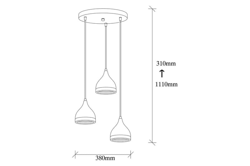 Kattokruunu Soodne musta / kupari - Kupari/Musta - Valaistus - Sisävalaistus & lamput - Erikoisvalaisin - Riisipaperivalaisin