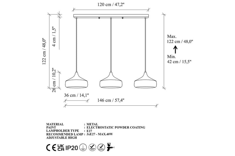 Kattokruunu Soodne musta / kupari - Musta - Valaistus - Sisävalaistus & lamput - Erikoisvalaisin - Riisipaperivalaisin