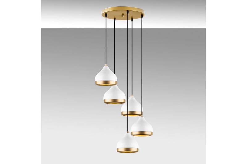 Kattokruunu Soodni Viisi Ympyrää Valkoinen - Valkoinen - Valaistus - Sisävalaistus & lamput - Erikoisvalaisin - Riisipaperivalaisin