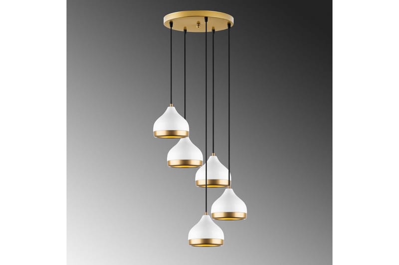 Kattokruunu Soodni Viisi Ympyrää Valkoinen - Valkoinen - Valaistus - Sisävalaistus & lamput - Erikoisvalaisin - Riisipaperivalaisin