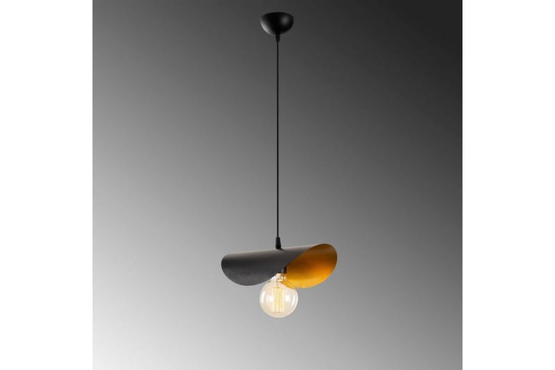 Kattokruunu Sugana Kaareva Musta / Kulta - Musta / Kulta - Valaistus - Sisävalaistus & lamput - Erikoisvalaisin - Riisipaperivalaisin