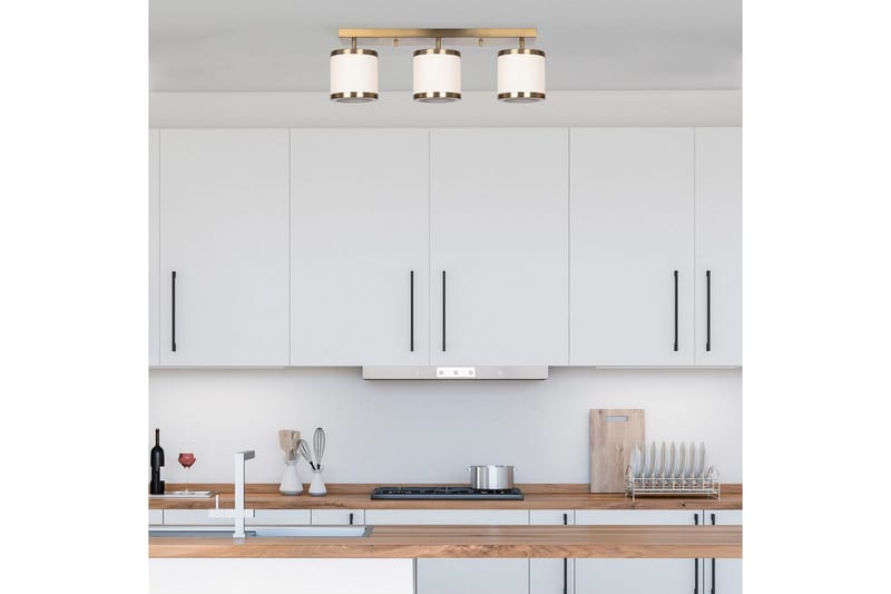 Kattokruunu Talra Three Vintage - Kulta - Valaistus - Sisävalaistus & lamput - Erikoisvalaisin - Tiffanylamppu