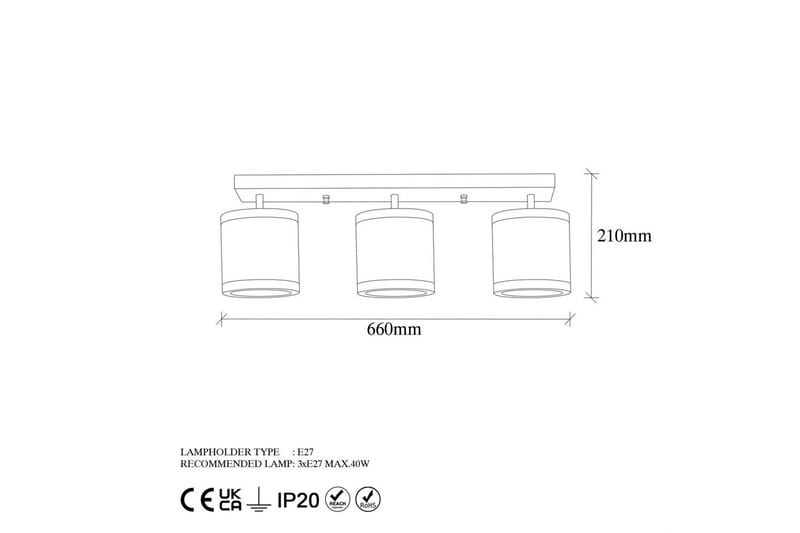 Kattokruunu Talra Three Vintage - Kulta - Valaistus - Sisävalaistus & lamput - Erikoisvalaisin - Tiffanylamppu