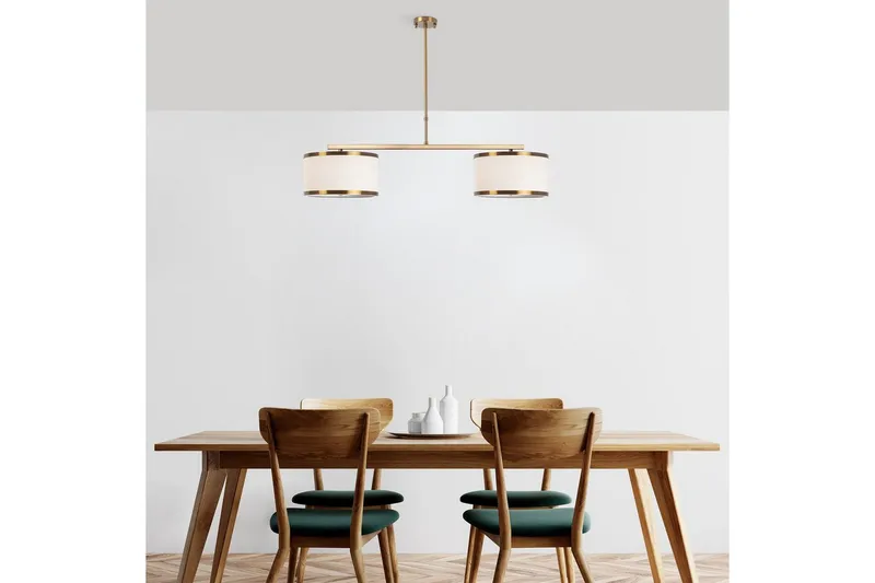 Kattokruunu Talra Two Vintage - Kulta - Valaistus - Sisävalaistus & lamput - Erikoisvalaisin - Riisipaperivalaisin