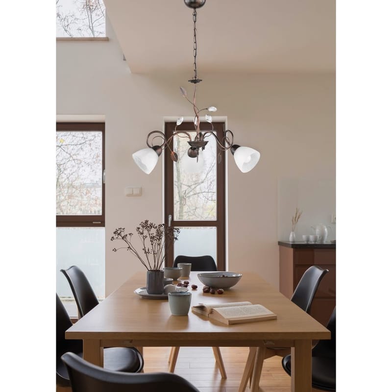 Kattokruunu Traditio - 3 lamppua, 3-osainen - Valaistus - Sisävalaistus & lamput - Erikoisvalaisin - Riisipaperivalaisin