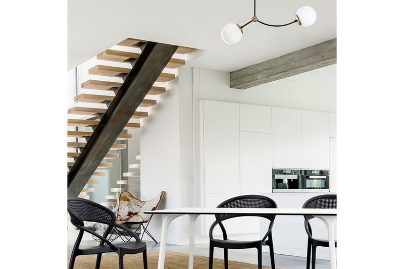 Kattokruunu Yenda Valkoinen / Musta - Musta/Valkoinen - Valaistus - Sisävalaistus & lamput - Erikoisvalaisin - Riisipaperivalaisin