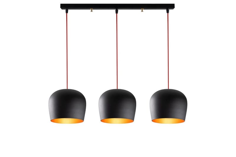 Kattokruunu Zana Musta / Punainen Vaakasuora Kolme, Punainen/Musta