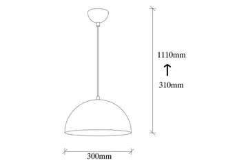 Kattokruunu Zephyra Valkoinen / Kulta Halkaisija: 30 cm - Halkaisija: 30 cm - Valaistus - Sisävalaistus & lamput - Keittiövalaisin - Kattovalaisin keittiö