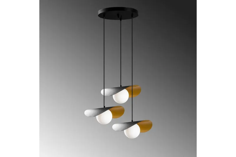 Kattokruunu Pelyn Musta Kolme Pistoketta - Musta - Valaistus - Sisävalaistus & lamput - Erikoisvalaisin - Riisipaperivalaisin