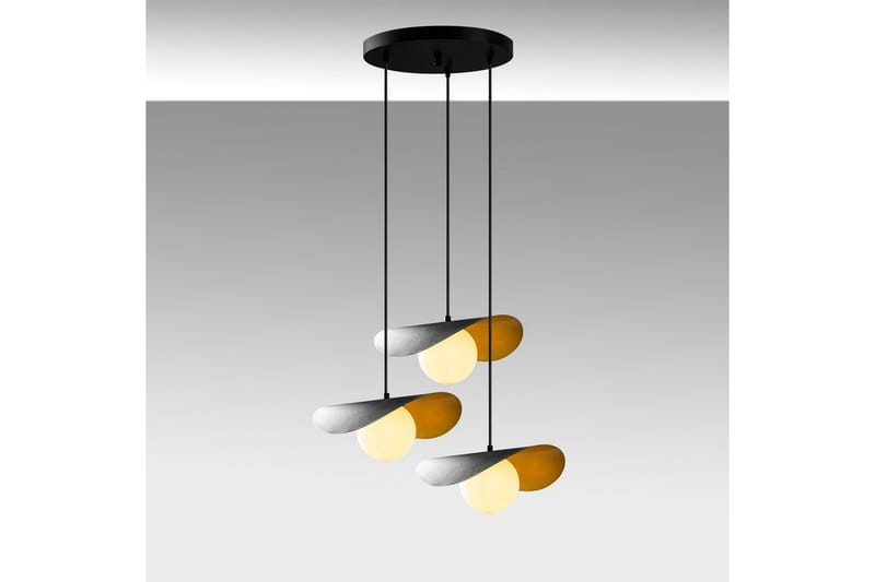 Kattokruunu Pelyn Musta Kolme Pistoketta - Musta - Valaistus - Sisävalaistus & lamput - Erikoisvalaisin - Riisipaperivalaisin