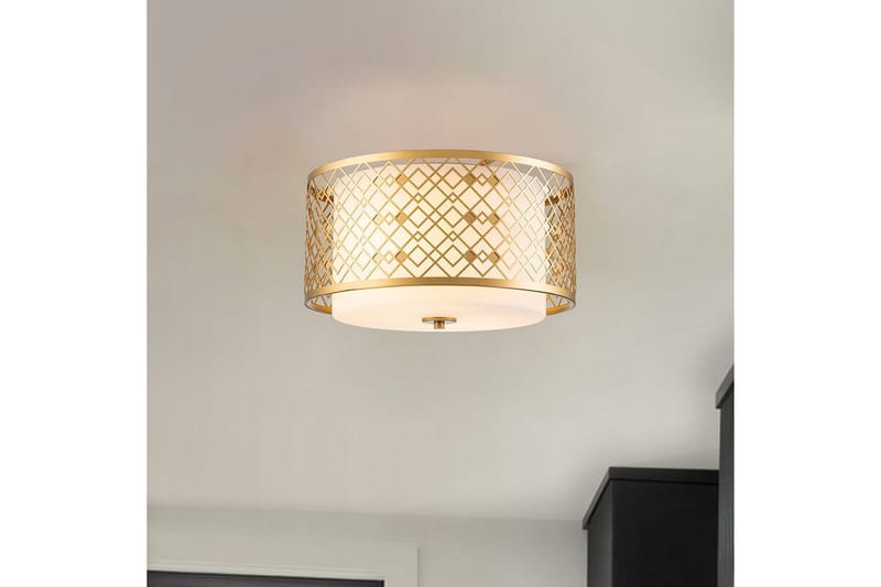 Kattopinta-asennus Elstead Lighting Ziggy - Valaistus - Sisävalaistus & lamput - Erikoisvalaisin - Tiffanylamppu