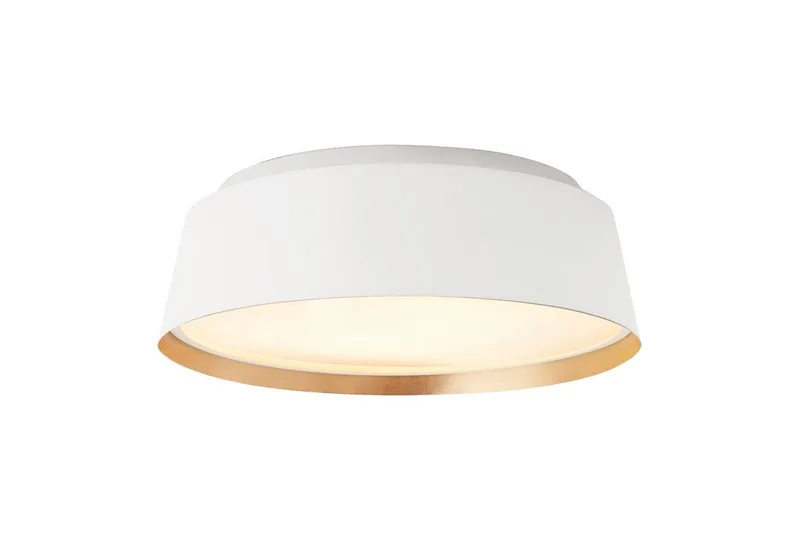 Kattopinta-asennus Feiss Asher Mattavalkoinen ja kulta - Mattavalkoinen ja kulta - Valaistus - Sisävalaistus & lamput - Erikoisvalaisin - Tiffanylamppu
