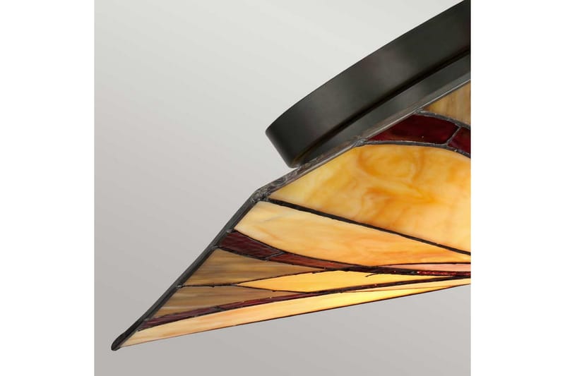 Kattopinta-asennus Quoizel Asheville - Valaistus - Sisävalaistus & lamput - Erikoisvalaisin - Tiffanylamppu