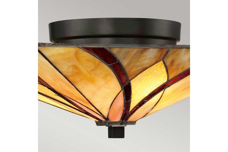 Kattopinta-asennus Quoizel Asheville - Valaistus - Sisävalaistus & lamput - Erikoisvalaisin - Tiffanylamppu
