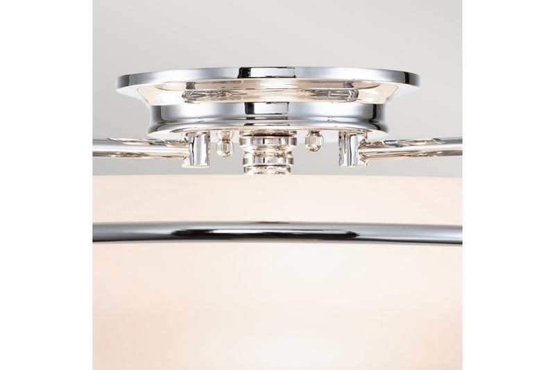 Kattopinta-asennus Quoizel Griffin Kiillotettu kromi - Kiillotettu kromi - Valaistus - Sisävalaistus & lamput - Erikoisvalaisin - Tiffanylamppu