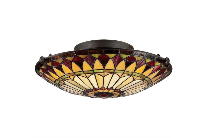 Kattopinta-asennus Quoizel West End - Valaistus - Sisävalaistus & lamput - Erikoisvalaisin - Tiffanylamppu