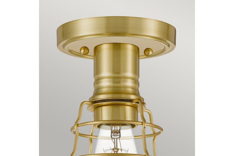 Kattopuoli upotus Quoizel Mixon Harjattu messinki - Harjattu messinki - Valaistus - Sisävalaistus & lamput - Erikoisvalaisin - Tiffanylamppu