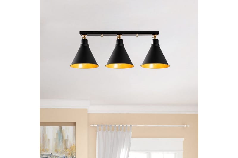 Kattovalaisin Adrimx Musta - Musta - Valaistus - Sisävalaistus & lamput - Erikoisvalaisin - Riisipaperivalaisin