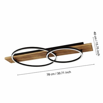 Kattovalaisin Boyal - 40 cm - Valaistus - Sisävalaistus & lamput - Erikoisvalaisin - Tiffanylamppu