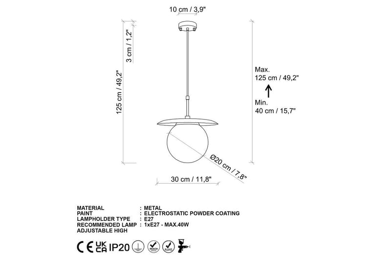 Kattovalaisin Cartin Kulta - Keltainen - Valaistus - Sisävalaistus & lamput - Erikoisvalaisin - Riisipaperivalaisin