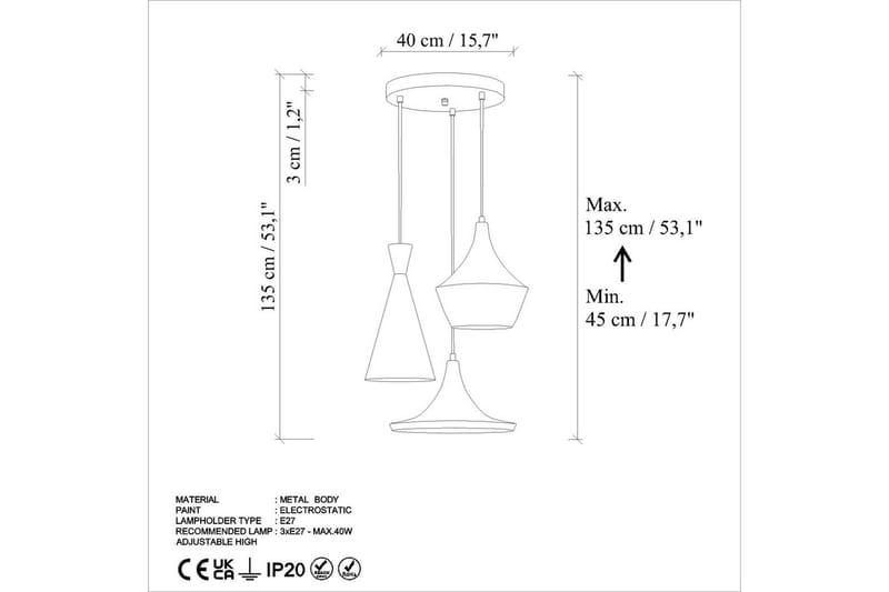 Kattovalaisin Cindel Antiikkinen - Kulta - Valaistus - Sisävalaistus & lamput - Erikoisvalaisin - Riisipaperivalaisin
