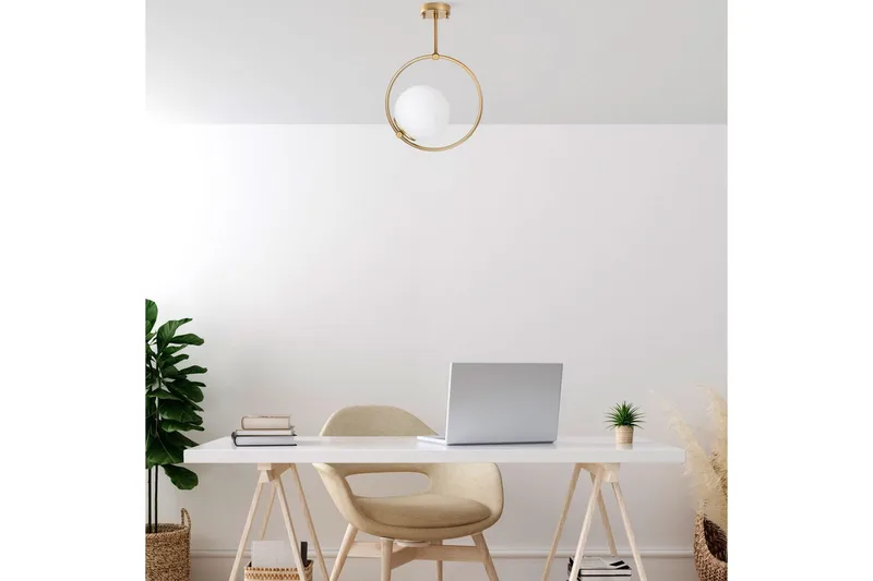 Kattovalaisin Dolcer Kulta - Kulta - Valaistus - Sisävalaistus & lamput - Erikoisvalaisin - Riisipaperivalaisin