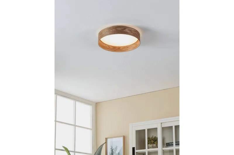 Kattovalaisin Eglo Luppineria Ø380 mm Hiekanvärinen, Valkoinen Ruskea - Valkoinen/Ruskea - Valaistus - Sisävalaistus & lamput - Erikoisvalaisin - Tiffanylamppu