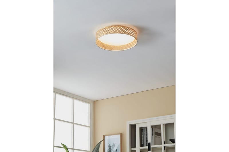 Kattovalaisin Eglo Luppineria Ø380 mm valkoinen ruskea - Valkoinen/Ruskea - Valaistus - Sisävalaistus & lamput - Erikoisvalaisin - Tiffanylamppu