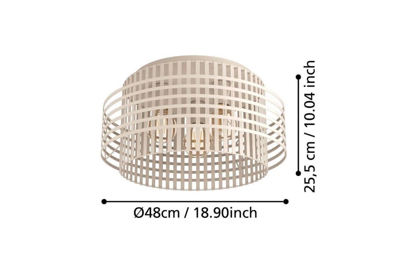 Kattovalaisin Eglo Oltamar Hiekka - Valaistus - Sisävalaistus & lamput - Erikoisvalaisin - Tiffanylamppu