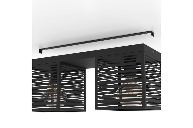 Kattovalaisin Eglo Piedritas 2 Lamppua - Musta - Valaistus - Sisävalaistus & lamput - Erikoisvalaisin - Tiffanylamppu