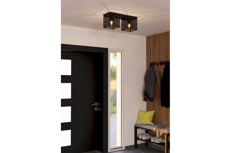 Kattovalaisin Eglo Piedritas 2 Lamppua - Musta - Valaistus - Sisävalaistus & lamput - Erikoisvalaisin - Tiffanylamppu