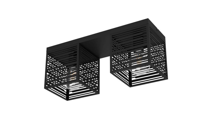 Kattovalaisin Eglo Piedritas 2 Lamppua, Musta