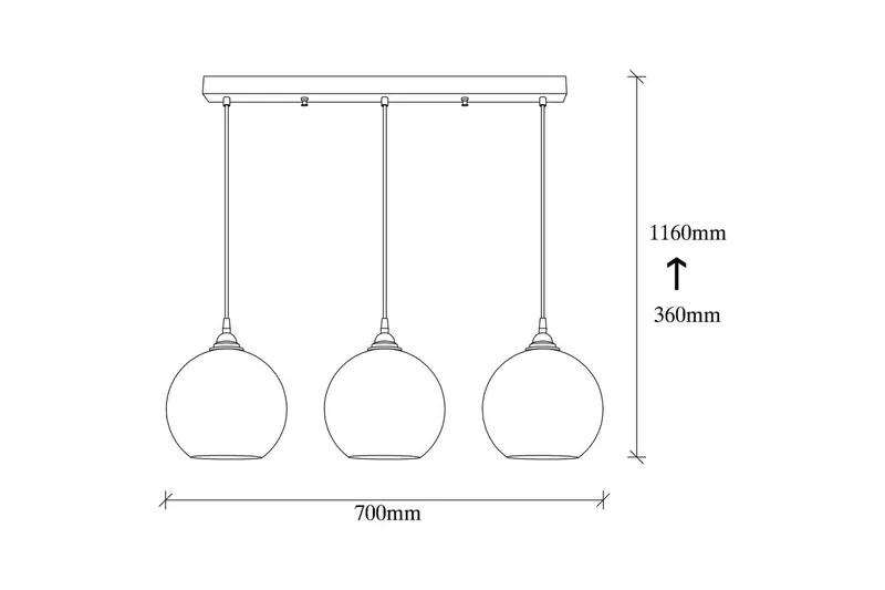 Kattovalaisin Elanorstead Kolme Kulta / Musta Vaakasuora - Kulta/Musta - Valaistus - Sisävalaistus & lamput - Erikoisvalaisin - Riisipaperivalaisin