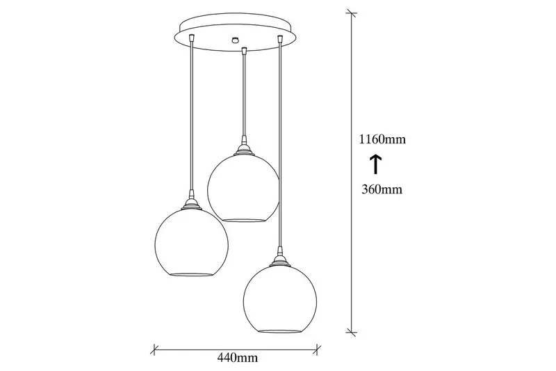 Kattovalaisin Elanorstead Three Kulta / Musta - Kulta/Musta - Valaistus - Sisävalaistus & lamput - Erikoisvalaisin - Riisipaperivalaisin