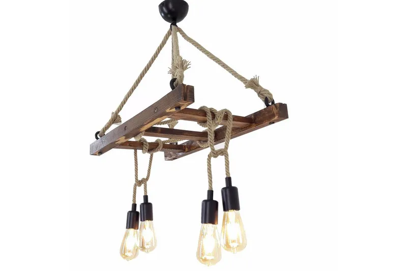 Kattovalaisin Eluna Pähkinä - Ruskea - Valaistus - Sisävalaistus & lamput - Erikoisvalaisin - Riisipaperivalaisin