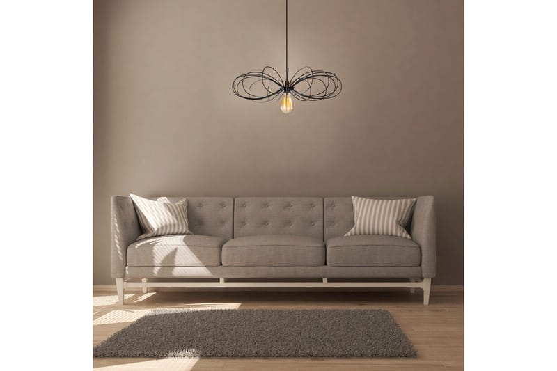 Kattovalaisin Emrith Musta - Musta - Valaistus - Sisävalaistus & lamput - Erikoisvalaisin - Riisipaperivalaisin