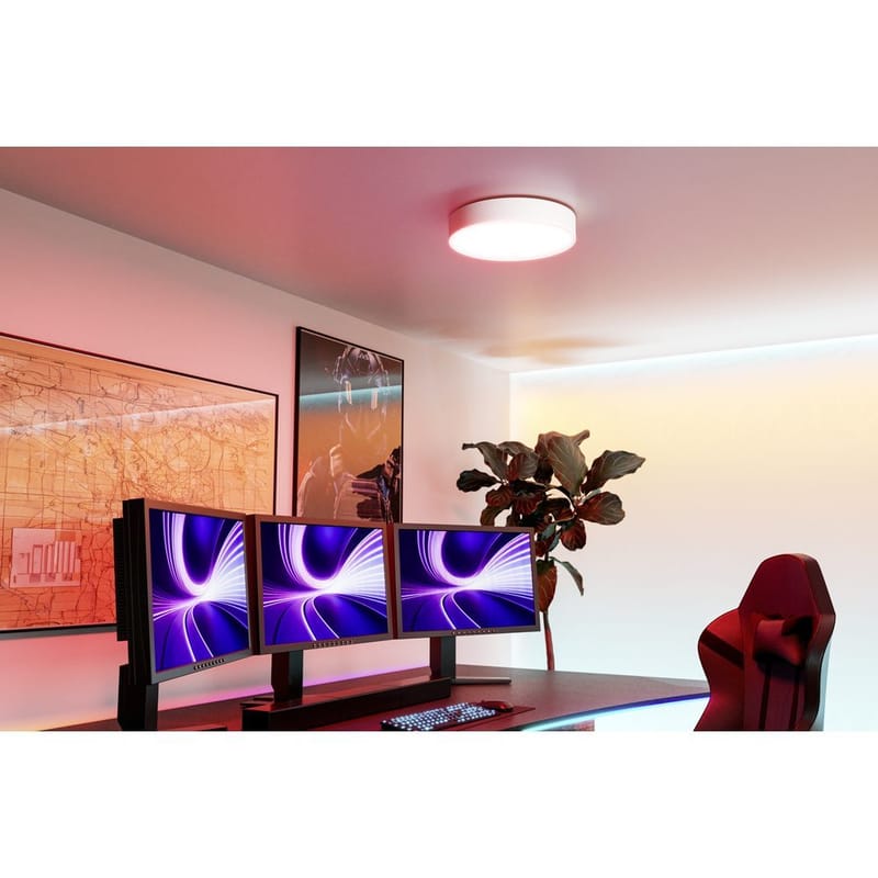 Kattovalaisin Gallizzi - Valkoinen, 390 mm - Valaistus - Sisävalaistus & lamput - Erikoisvalaisin - Tiffanylamppu