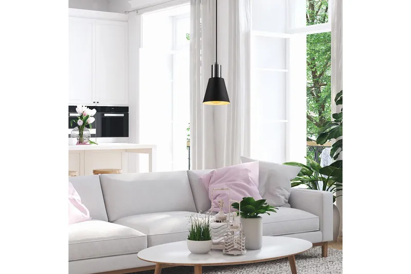 Kattovalaisin Gullis Musta / Nikkeli - Musta - Valaistus - Sisävalaistus & lamput - Erikoisvalaisin - Riisipaperivalaisin