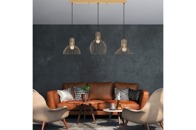 Kattovalaisin Halven Gold - Kulta - Valaistus - Sisävalaistus & lamput - Erikoisvalaisin - Riisipaperivalaisin