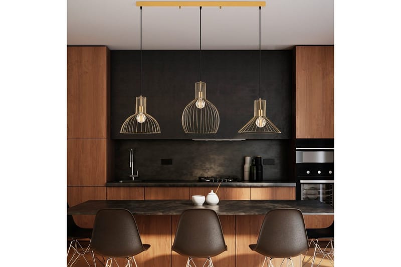 Kattovalaisin Halven Gold - Kulta - Valaistus - Sisävalaistus & lamput - Erikoisvalaisin - Riisipaperivalaisin