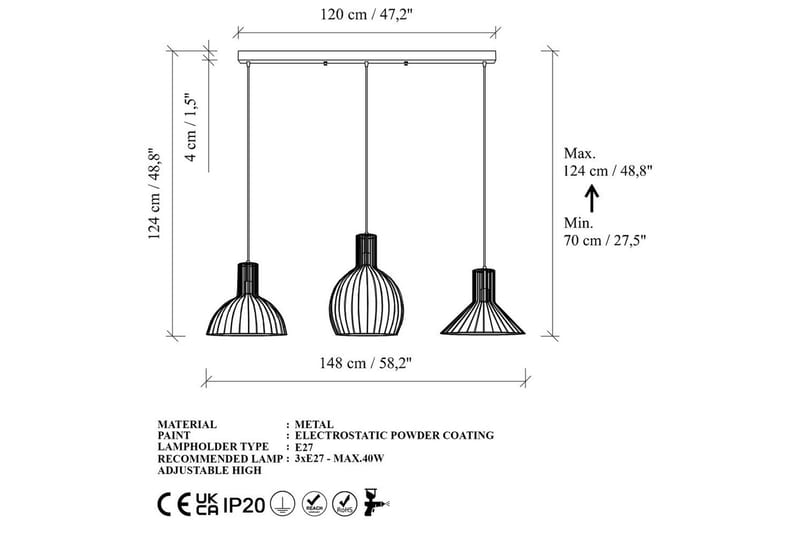 Kattovalaisin Halven Gold - Kulta - Valaistus - Sisävalaistus & lamput - Erikoisvalaisin - Riisipaperivalaisin