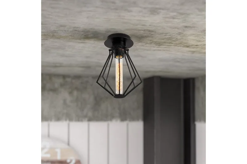 Kattovalaisin Hillmere Musta - Musta - Valaistus - Sisävalaistus & lamput - Erikoisvalaisin - Riisipaperivalaisin