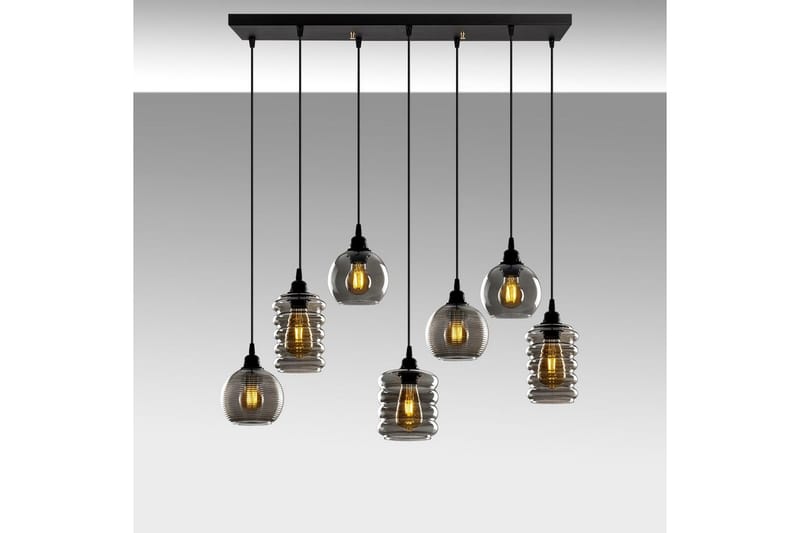 Kattovalaisin Ilena Savu - Antrasiitti - Valaistus - Sisävalaistus & lamput - Erikoisvalaisin - Riisipaperivalaisin