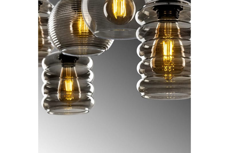 Kattovalaisin Ilena Savu - Antrasiitti - Valaistus - Sisävalaistus & lamput - Erikoisvalaisin - Riisipaperivalaisin