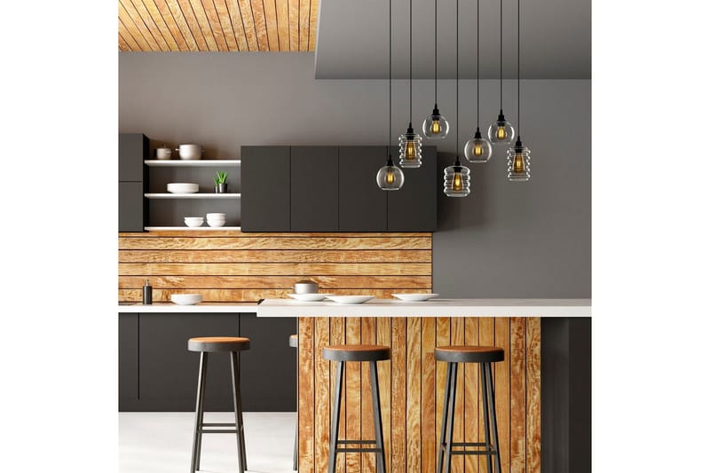 Kattovalaisin Ilena Savu - Antrasiitti - Valaistus - Sisävalaistus & lamput - Erikoisvalaisin - Riisipaperivalaisin