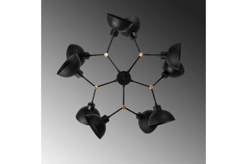 Kattovalaisin Ilmare Moonza Musta - Musta - Valaistus - Sisävalaistus & lamput - Erikoisvalaisin - Riisipaperivalaisin